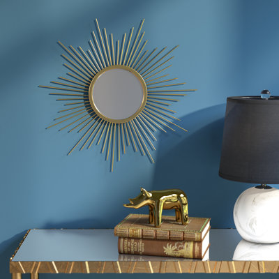 Blue Wall Mirror willa arlo interiors sunburst metal wall mirror & reviews | wayfair Blue Wall Mirror willa arlo interiors sunburst metal wall mirror & reviews | wayfair