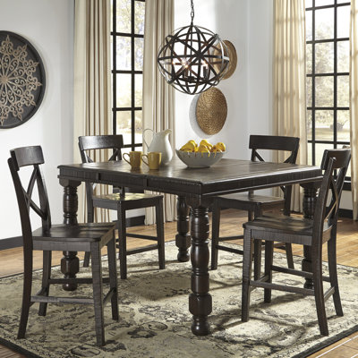 extendable dining room table by signature design by ashley. signature design by ashley gerlane counter height extendable dining table \u0026 reviews | wayfair room e