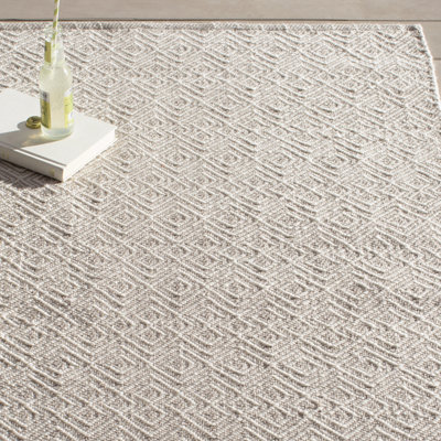 Bunny Williams Annabelle Hand-Woven Grey/Ivory Indoor/Outdoor Area ... Bunny Williams Annabelle Hand-Woven Grey/Ivory Indoor/Outdoor Area ...
