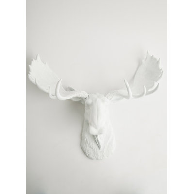 Moose Wall Decor white faux taxidermy the edmonton faux moose head wall décor Moose Wall Decor white faux taxidermy the edmonton faux moose head wall décor