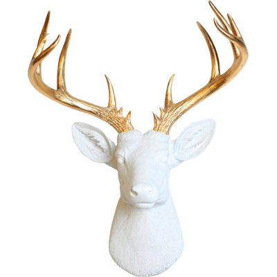 White Deer Head Wall Decor white faux taxidermy the xl deer head wall decor & reviews | wayfair White Deer Head Wall Decor white faux taxidermy the xl deer head wall decor & reviews | wayfair