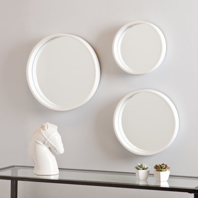 Wall Mirror Set three posts 3 piece round wall mirror set & reviews | wayfair Wall Mirror Set three posts 3 piece round wall mirror set & reviews | wayfair