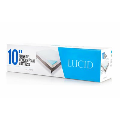 Lucid 10" Medium Plush Gel Memory Foam Mattress & Reviews | Wayfair.ca