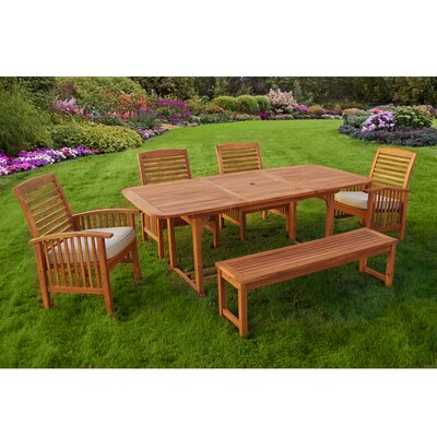 Last Frontier 6 Piece Dining Set with Cushion