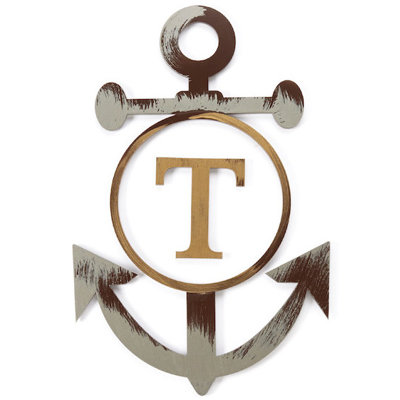 Metal Anchor Wall Decor letter2word personalized anchor wall décor & reviews | wayfair Metal Anchor Wall Decor letter2word personalized anchor wall décor & reviews | wayfair