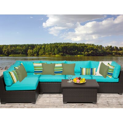 Belle 6 Piece Sectional Seating Group with Cushion