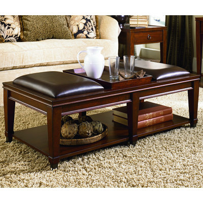 darby home co fitzhugh coffee table with tray top & reviews | wayfair darby home co fitzhugh coffee table with tray top & reviews | wayfair