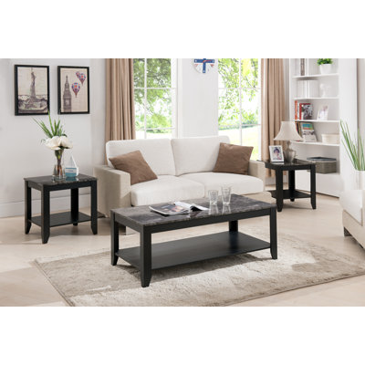 charlton home norris 3 piece coffee table set & reviews | wayfair charlton home norris 3 piece coffee table set & reviews | wayfair