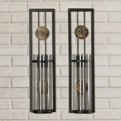 Metal Wall Sconce Candle Holder brayden studio contemporary wall sconce candle holder & reviews Metal Wall Sconce Candle Holder brayden studio contemporary wall sconce candle holder & reviews