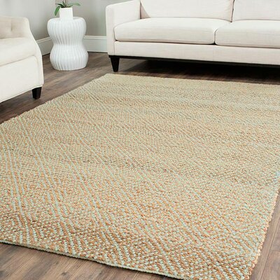 Beachcrest Home Richmond Natural/Mint Green Indoor Area Rug & Reviews ...