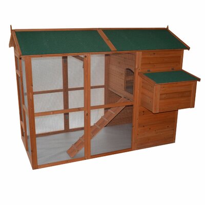 Pawhut Deluxe Large Backyard Chicken Coop with Outdoor Run ...