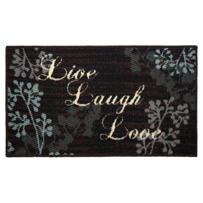 Structures Textured Loop Live Laugh Love Kitchen Area Rug Structures Textured Loop Live Laugh Love Kitchen Area Rug Reviews Wayfair