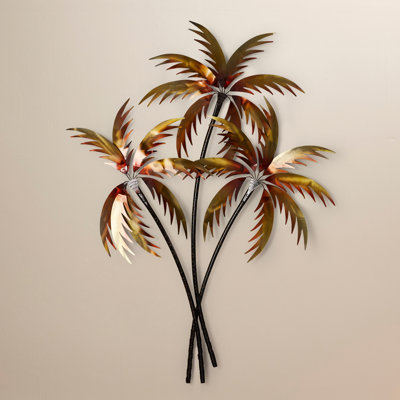 Palm Tree Wall Decor bay isle home 3 copper palm trees wall décor & reviews | wayfair Palm Tree Wall Decor bay isle home 3 copper palm trees wall décor & reviews | wayfair