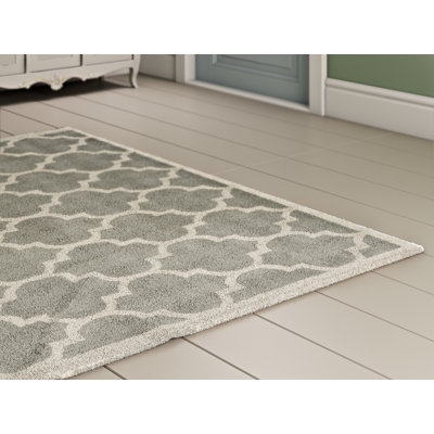 Maison Alouette Handgeknüpfter Wohnteppich Gilles in Grau & Bewertungen