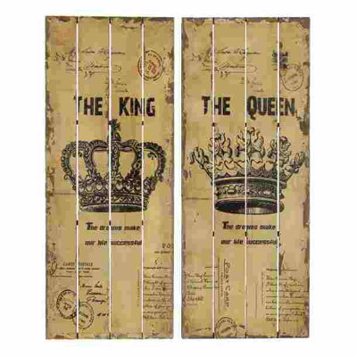 Wood Panel Wall Decor abchomecollection 2 piece queen and king wood panel wall décor set Wood Panel Wall Decor abchomecollection 2 piece queen and king wood panel wall décor set