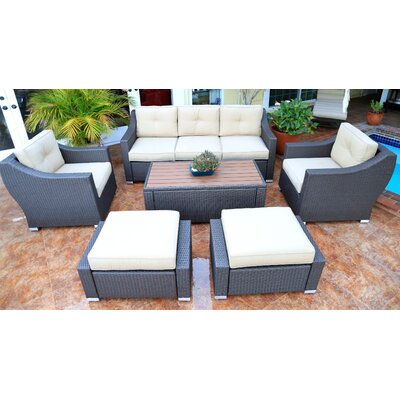 Tampa 6 Piece Deep Seating Group with Cushion