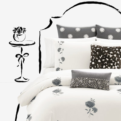 Kate Spade New York Lacey Daisy Duvet Cover Reviews Wayfair