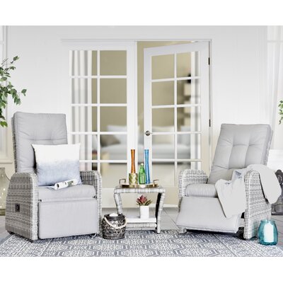 Vallauris 3 Piece Recliner Seating Group with Cushion