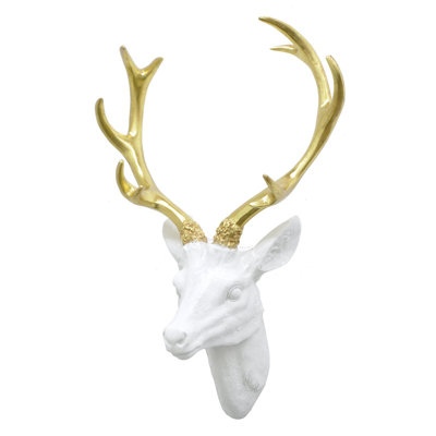 Deer Head Wall Decor three hands co. resin deer head wall décor & reviews | wayfair Deer Head Wall Decor three hands co. resin deer head wall décor & reviews | wayfair