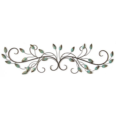 Metal Scroll Wall Decor fleur de lis living patina teal metal leaf scroll wall décor Metal Scroll Wall Decor fleur de lis living patina teal metal leaf scroll wall décor