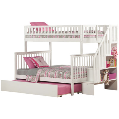 viv + rae shyann twin over full bunk bed with trundle & reviews viv + rae shyann twin over full bunk bed with trundle & reviews