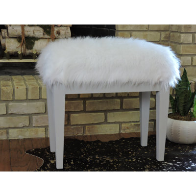 Mercer41™ Almerton Shag Vanity Stool & Reviews | Wayfair Mercer41™ Almerton Shag Vanity Stool & Reviews | Wayfair