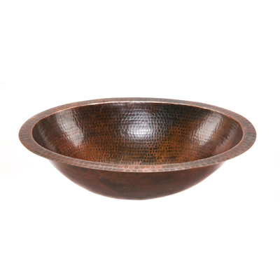 Premier Copper Products Metal Oval Undermount Bathroom Sink ... Premier Copper Products Metal Oval Undermount Bathroom Sink ...