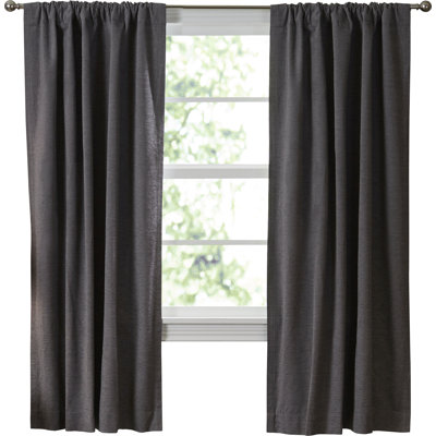 Beautyrest Room Darkening Blackout Thermal Single Curtain Panel ...