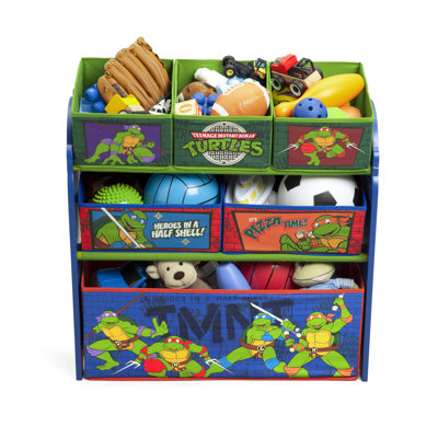 ninja turtle multi bin toy organizer