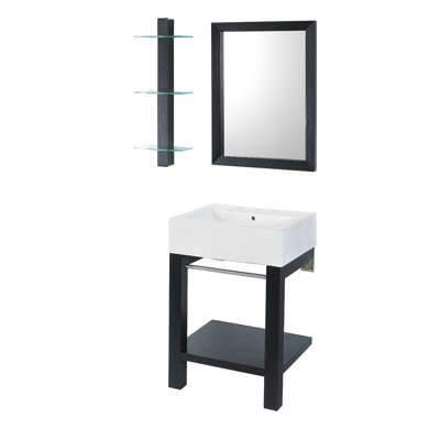 Decolav 24 Bathroom Vanity decolav 24" single wall mounted bathroom vanity set with mirror Decolav 24 Bathroom Vanity decolav 24" single wall mounted bathroom vanity set with mirror