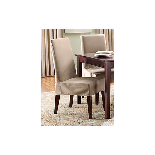 Sure Fit Cotton Duck Shorty Dining Chair Slipcover & Reviews Wayfair