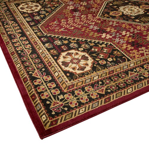 Andover Mills Leland Red and Black Area Rug & Reviews | Wayfair - Andover Mills® Leland Red and Black Area Rug