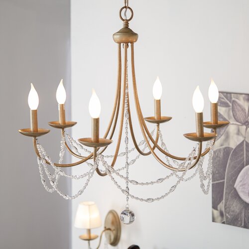 Atwood 6-Light Candle-Style Chandelier