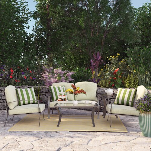 Pavilion 5 Piece Deep Seating Group with Cushion