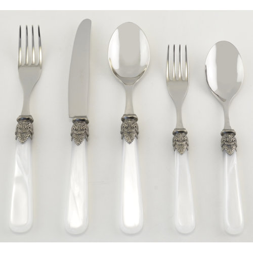 EME Italian Flatware Napoleon 5 Piece Flatware Set & Reviews Wayfair