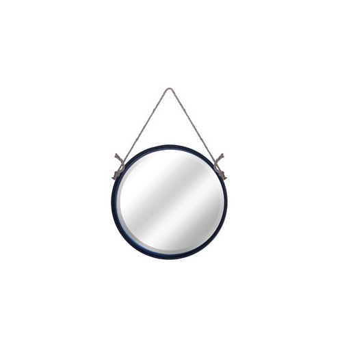 American Mercantile Metal Round Rope Hanging Mirror & Reviews Wayfair