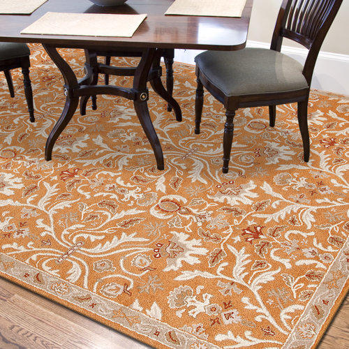 Charlton Home Trinningham Amber Glow Area Rug & Reviews Wayfair