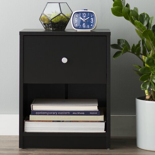 Varick Gallery Bedford 1 Drawer Nightstand & Reviews | Wayfair - Varick Gallery® Bedford 1 Drawer Nightstand