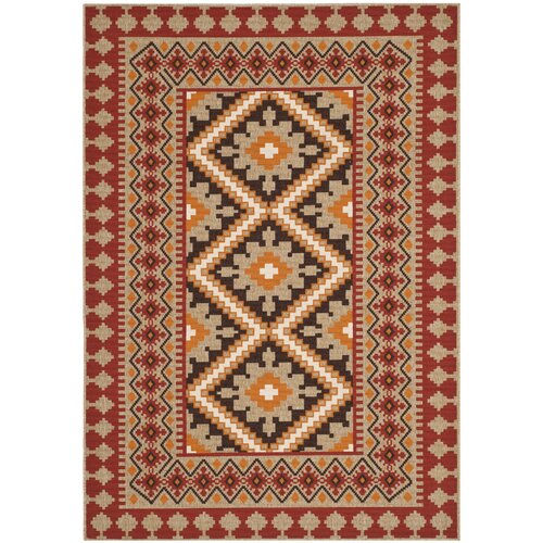 Loon Peak Rangely Red & Natural Outdoor/Indoor Area Rug & Reviews ... - Loon Peak® Rangely Red & ...