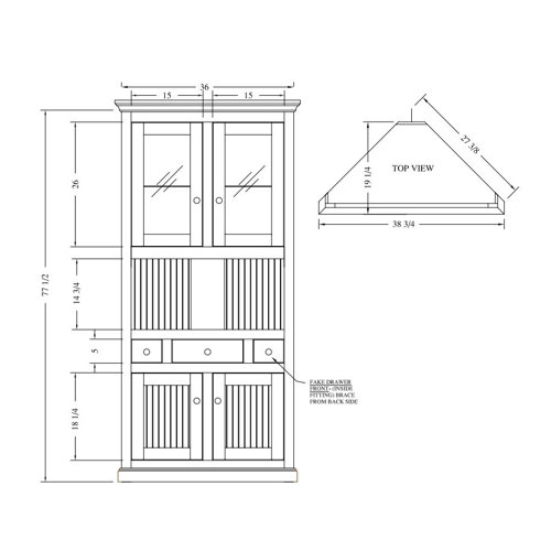 Breakwater Bay Meredith Corner Display Stand & Reviews Wayfair
