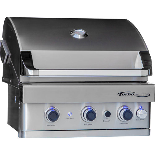 Barbeques Galore Turbo Elite 3Burner BuiltIn Gas Grill Wayfair