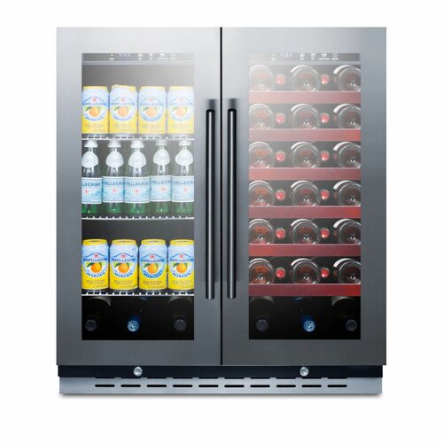 Summit Appliance 33 Bottle Dual Zone Built-In Wine Refrigerator ... - Summit Appliance 33 Bottle Dual Zone Built-In Wine Refrigerator