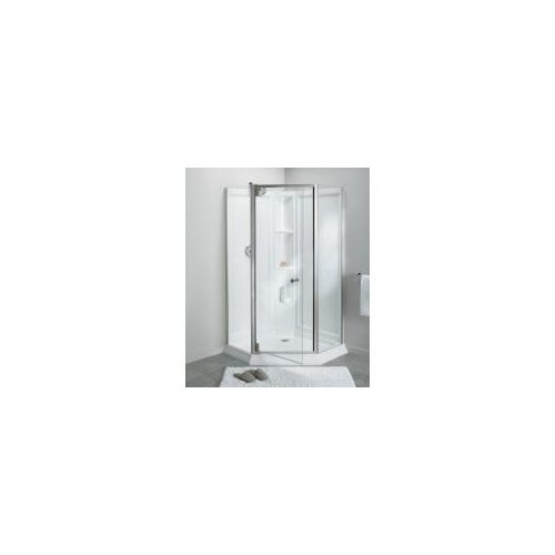 Shower & Bathtub Enclosures You'll Love | Wayfair  SolitaireÃ‚Â® Frameless Neo-Angle Corner Shower Kit