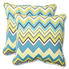 Wonderful Zig Zag Indoor/Outdoor Throw Pillow (Set of 2)