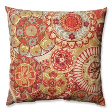  Indira Cardinal Cotton Throw Pillow  Pillow Perfect 