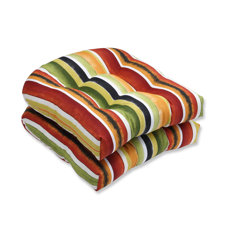 Find Dina Noir Outdoor Dining Chair Cushion (Set of 2)