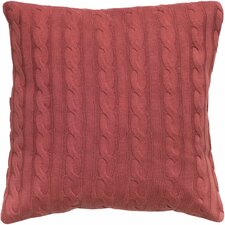  Cable Knit Wooden Button Closure Throw Pillow  Wildon Home ® 