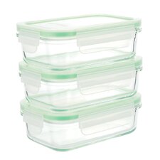  GoGreen Glassworks 3-Piece Food Storage Container Set (Set of 3)  Kinetic 