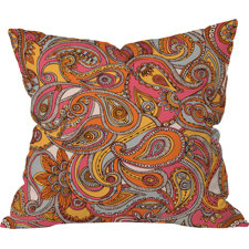 Wonderful Valentina Ramos Spring Paisley Indoor/Outdoor Throw Pillow Wonderful Valentina Ramos Spring Paisley Indoor/Outdoor Throw Pillow