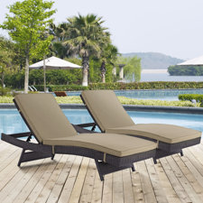 Read Reviews Convene Chaise Lounge with Cushion (Set of 2)